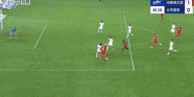 河南2-0国安，钟义浩百场破门，卡多索点射建功，张玉宁中柱